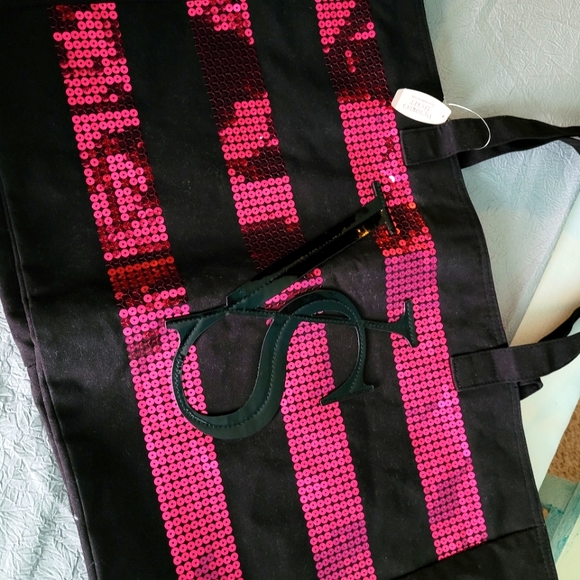 Brand New, LG Victoria's Secret Sequin Tote Bag - Picture 1 of 2